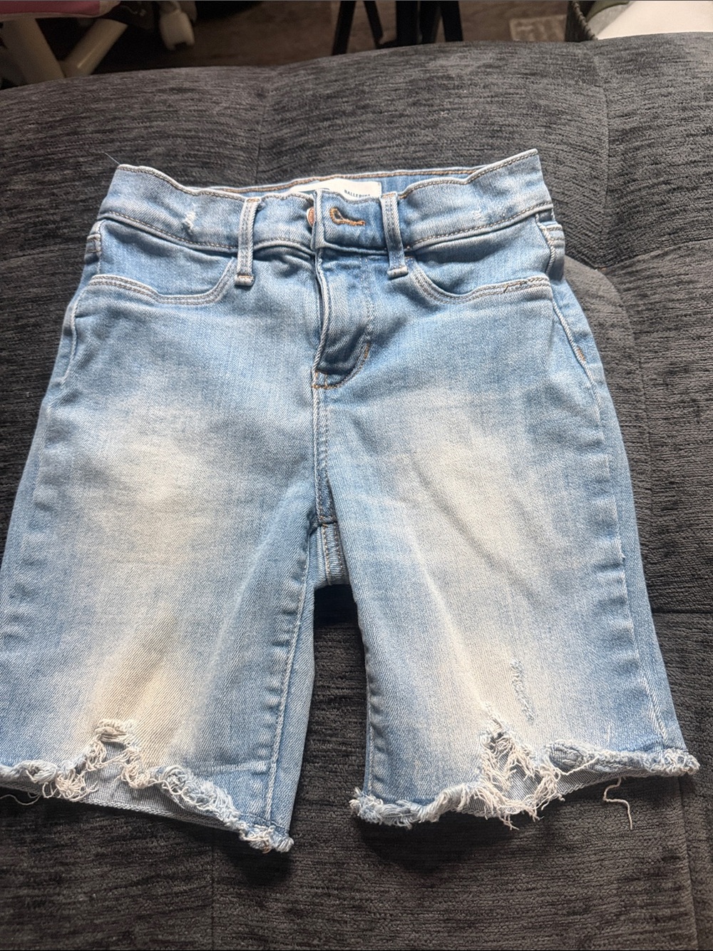 Old Navy Light Blue Distressed Denim Bermudas for Kids